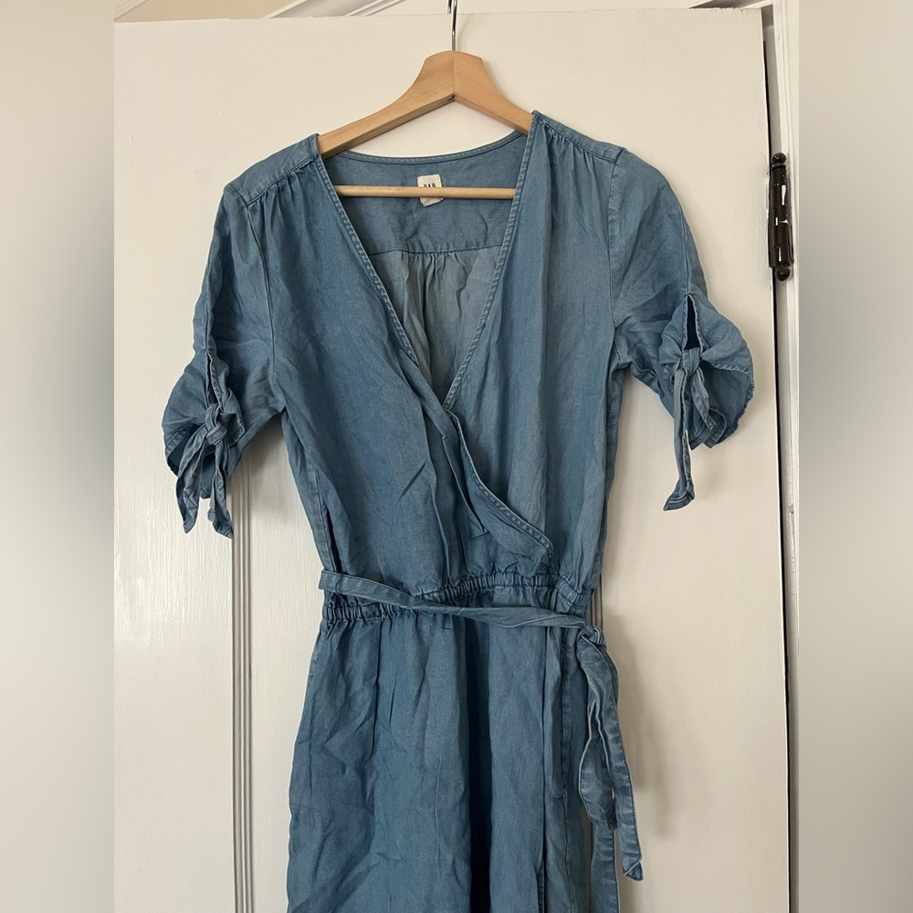 Gap Denim Wrap Dress